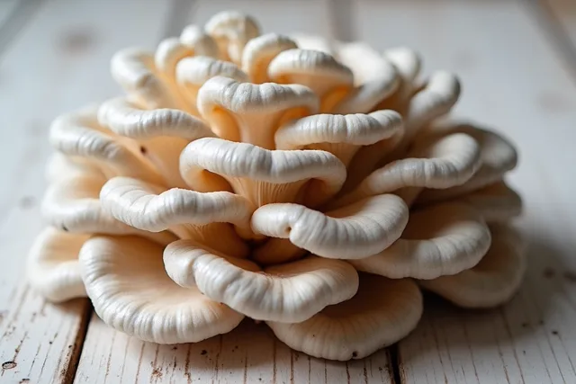 Fresh oyster mushrooms
