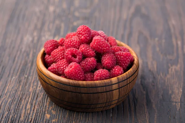 Fresh raspberries